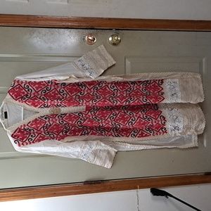 Agha Noor Tuffed Embroidered Caftan